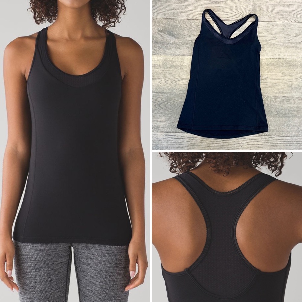 Lululemon | Black Deep Breath Tank | Size 8